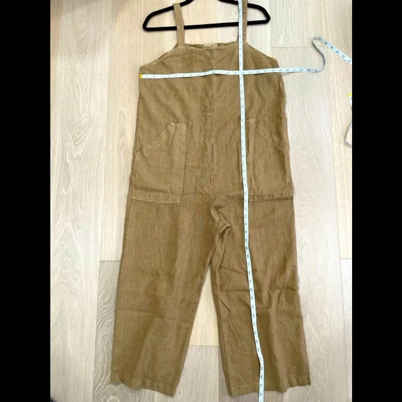 NWT Universal Thread+Utility cropped jumpsuit+Overall+Rust+Sz S & XS - Picture 5 of 7